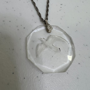 Vintage Little Gallery Hallmark Austrian Crystal Eagle Bird Pendant Necklace Use